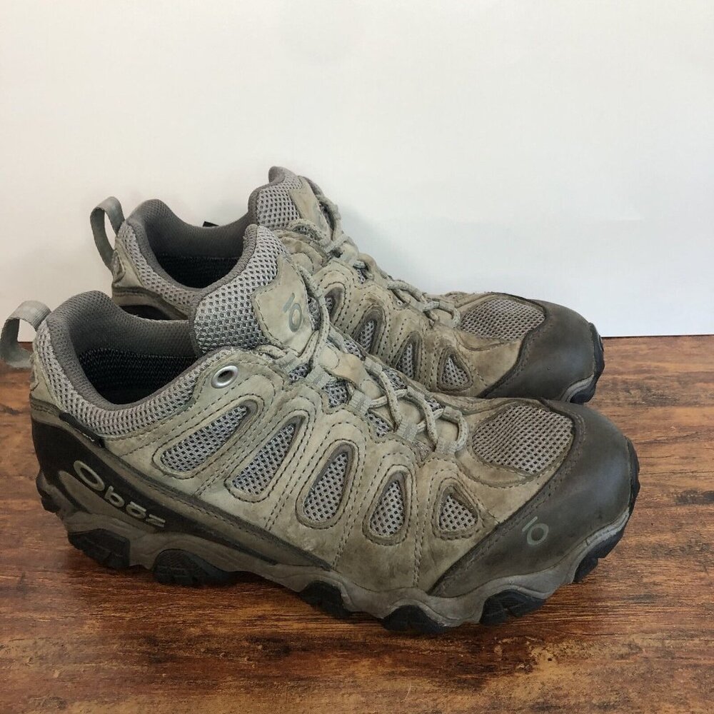 Oboz Sawtooth Boots Womens Size 9.5 Grey‎ Low Hiking Waterproof Shoes UK 7 EU 41